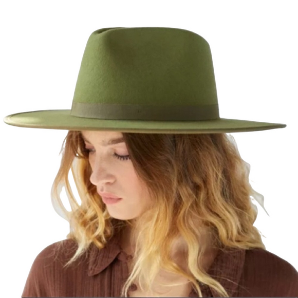 Anthropologie Accessories - NEW! Wyeth Olive Green Wide Brim Hat